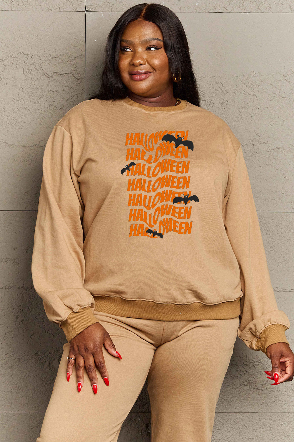 Simply Love Full Size HALLOWEEN Graphic Sweatshirt
